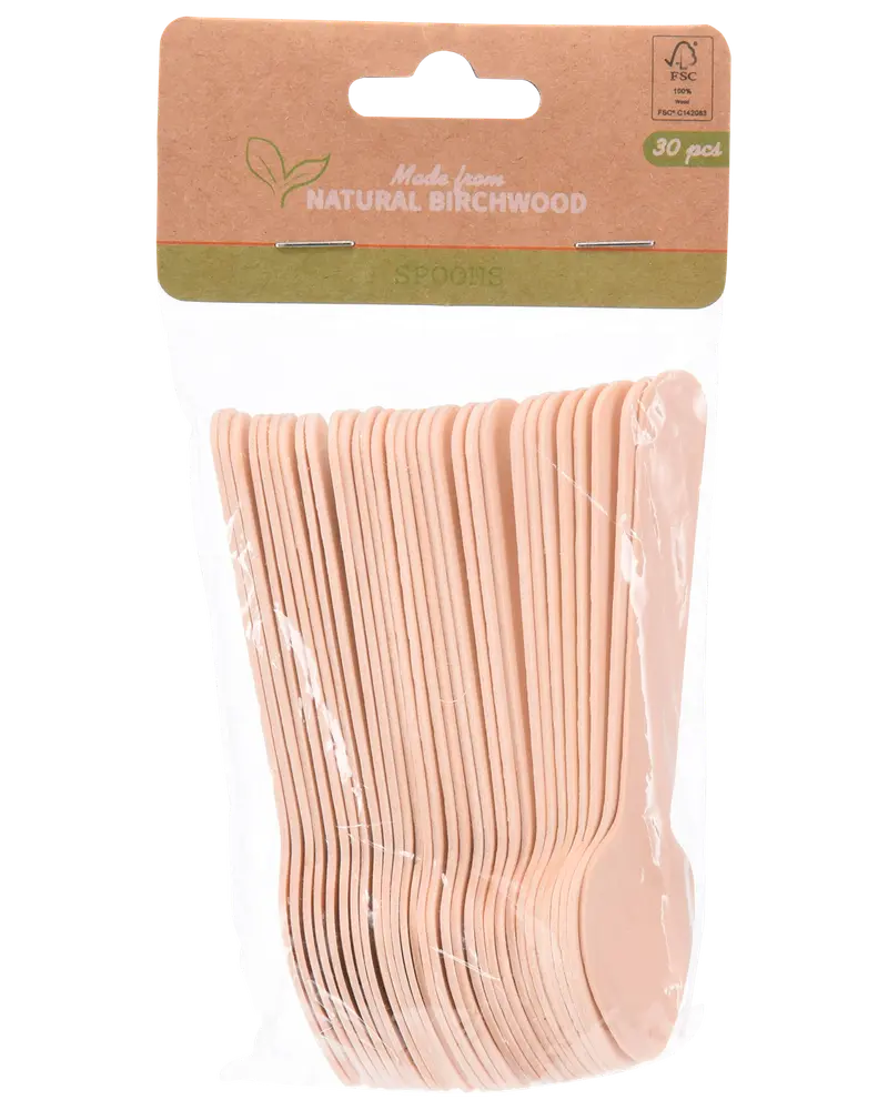 Tesked i trä 30-pack - Oval