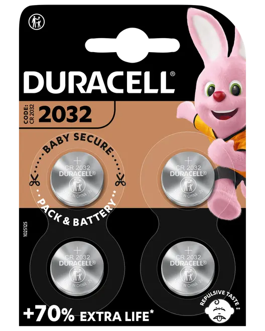 DURACELL CR2032 4-pack
