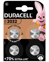 DURACELL Batteri CR2032 4-pak