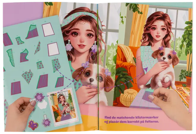 Aktivitetsbok - klistermärken med siffror