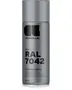 Spraydåse med Cosmos Lac mat akrylmaling, RAL 7042 Traffic Grey A, 400 ml. Velegnet til indendørs og udendørs brug, hurtigtørrende, anti-dryp dyse for jævnt resultat.