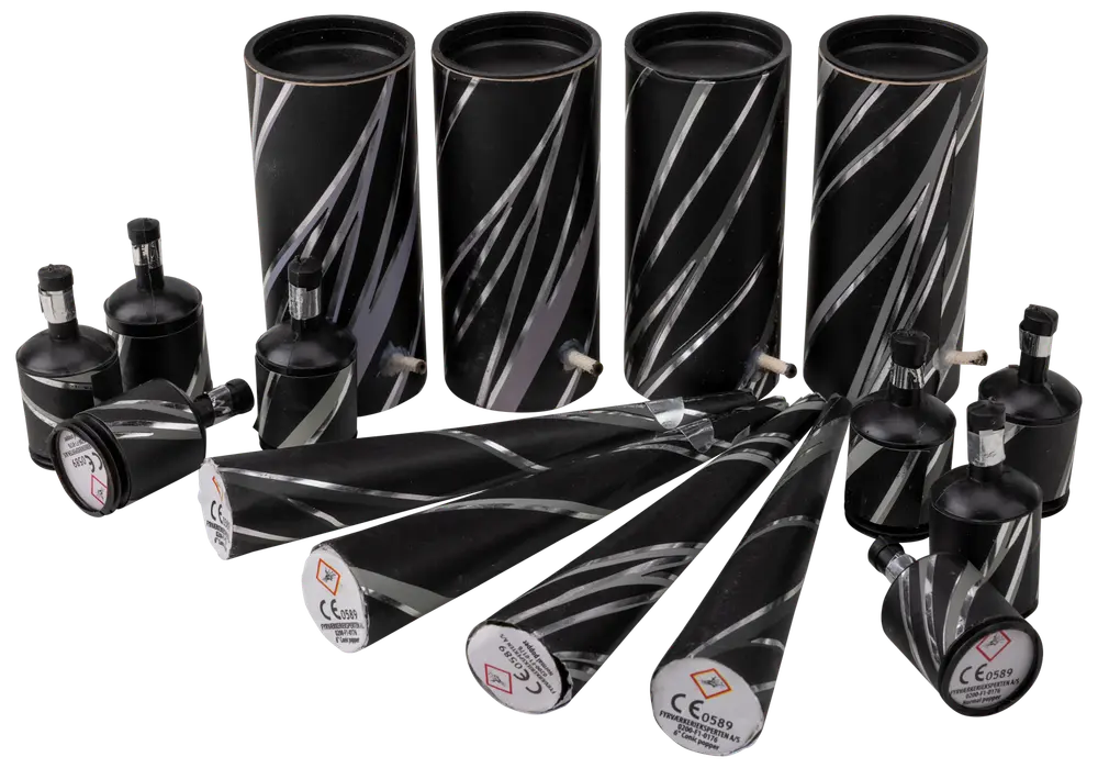 Bordbombesortiment klassisk 16 dele