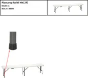 Plastplugg till fot - hopfällbar bänk