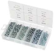 Plåtskruvsortiment 440 delar