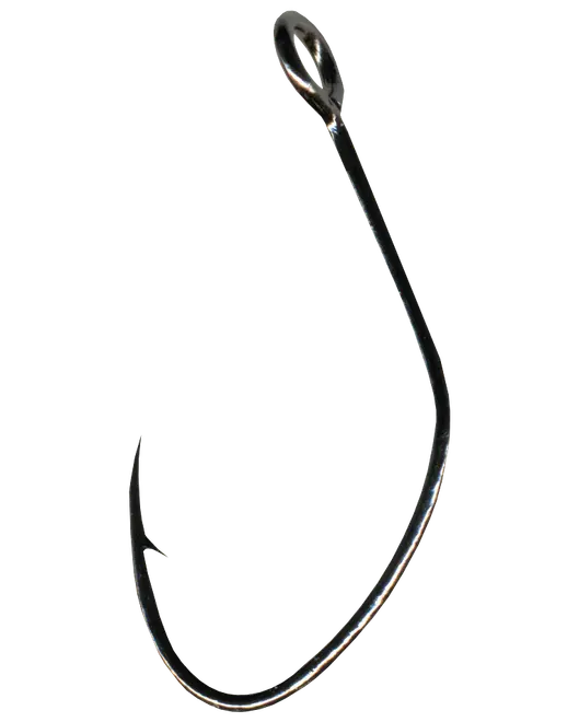 Buet kirurgisk suturnål i rustfrit stål med spids og øje til tråd. Velegnet til præcis syning ved medicinske eller veterinære indgreb.