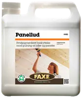 Hvidpigmenteret træbeskyttelse til lofter og paneler, modvirker gulning. Leveres i stor plastdunk med skruelåg, egnet til forbehandling. Mærke: FAXE Panellud Hvid.