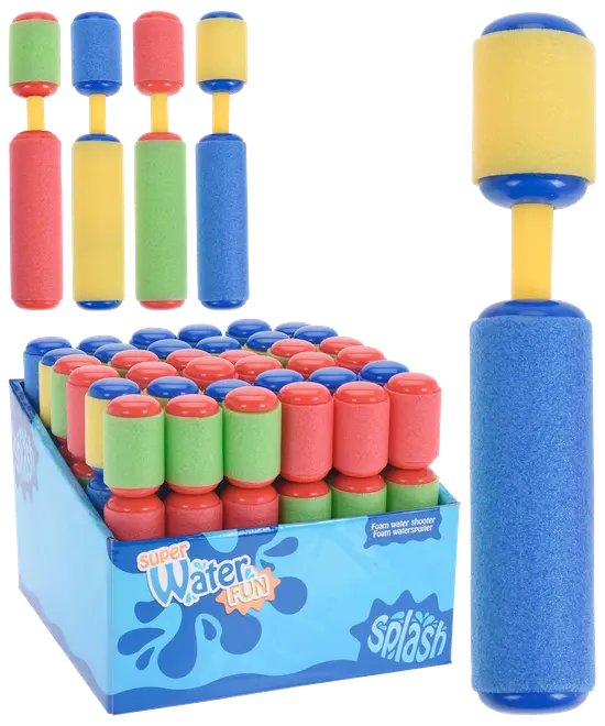 Vandpistol i skum 15 cm - assorterede farver