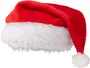 Klassisk nissehue med blødt rødt stof, hvid pelskant og hvid kvast for enden. Perfekt til julefester og udklædning.