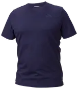 Marinblå herr-t-shirt med kort ärm, rund halsringning, normal passform och liten Kappa-logga på vänster bröst. Tillverkad i mjuk bomull.