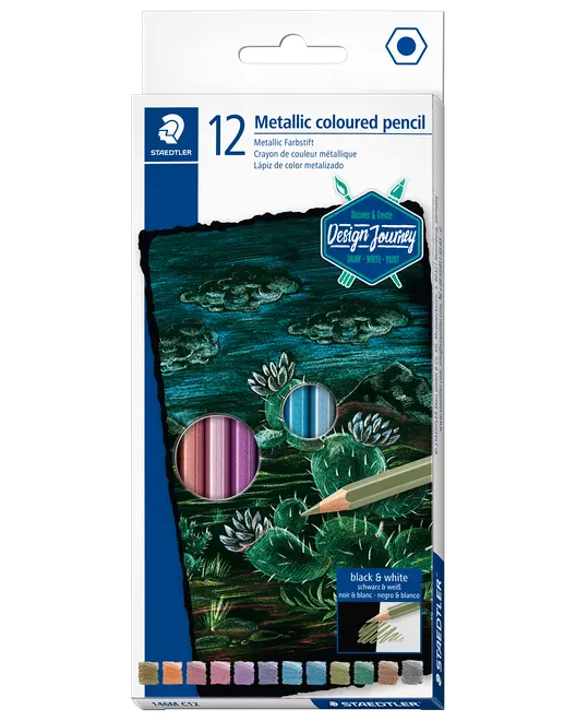 Staedtler Design Journey Farveblyant metal. 12-pak