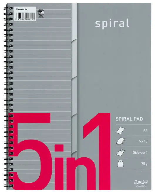 Bantex kollegieblock 5i1 A4