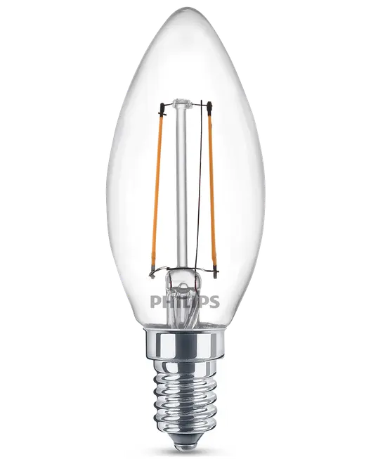 PHILIPS LED kronlampa 2W E14 2-pack