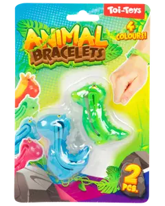 Elastiska djurarmband 2-pack