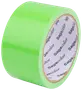 Rulle med skinnende neongrøn selvklæbende tape og papkerne.