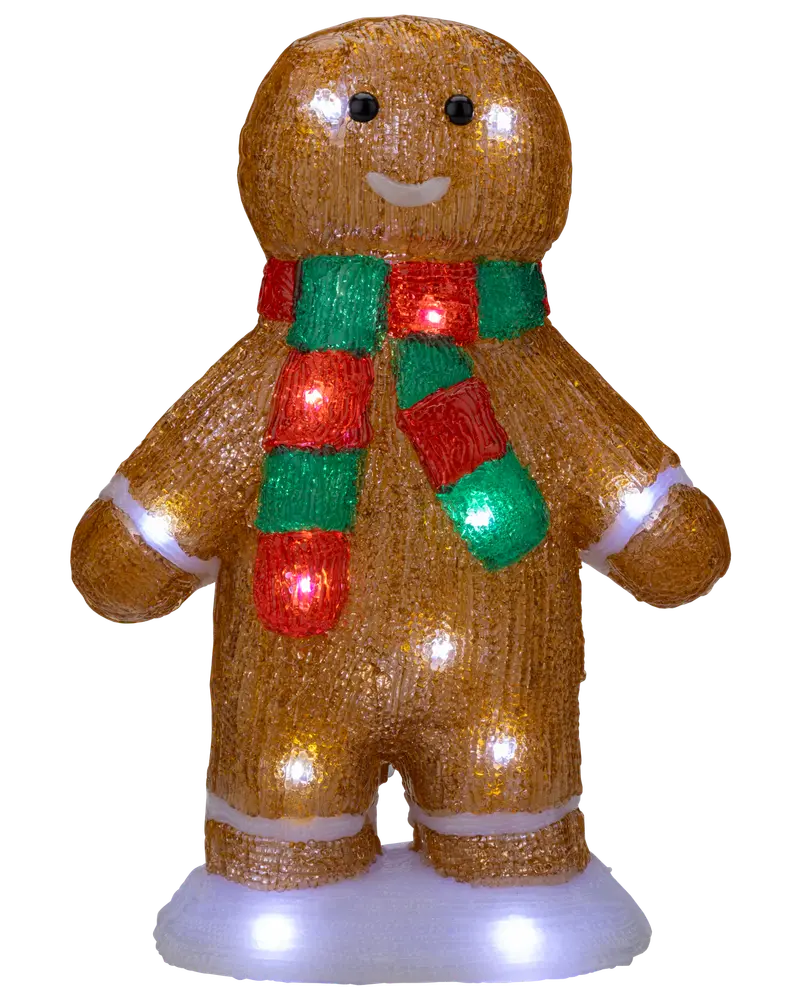 Pepparkaksgubbe akryl - 30 cm 