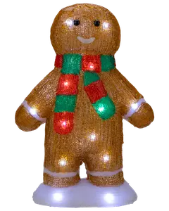 Pepparkaksgubbe akryl - 30 cm 