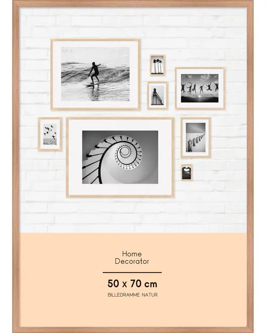 Sjöbo billedramme 50 x 70 cm - natur