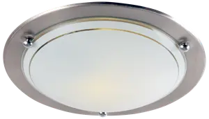 Plafond 30 cm mattkrom