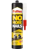 Pattex No More Nails limtube til indendørs brug, stærk og nem påføring, inkluderer dyse for præcis dosering, egnet til montering af forskellige materialer uden søm.