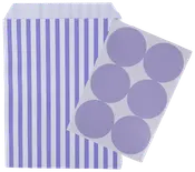 Slikpose med label 6-pak - Lilla