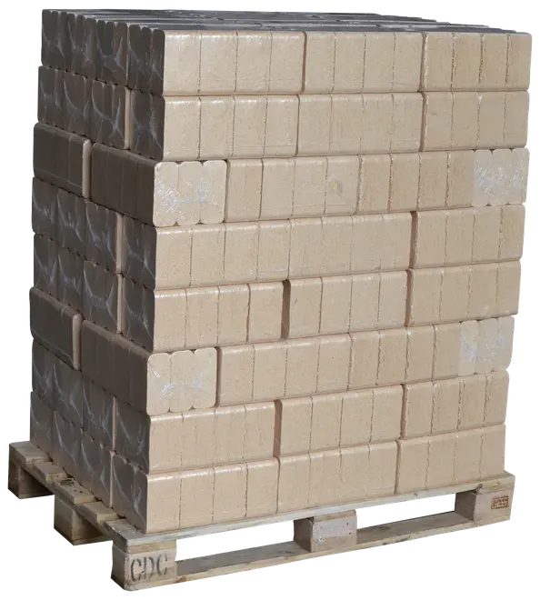 Træbriketter 96 pakker - 1 palle