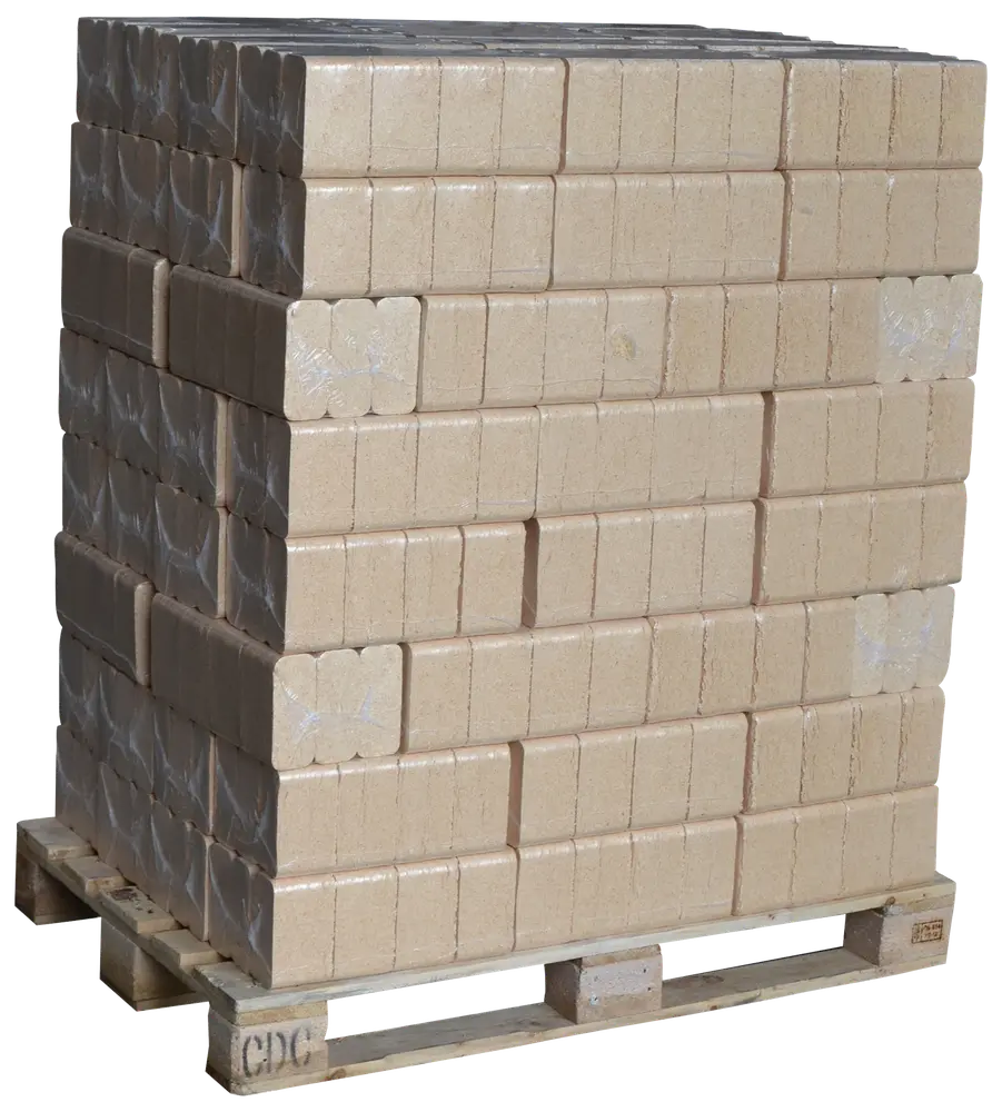 Træbriketter 96 pakker - 1 palle