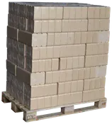 Træbriketter 96 pakker - 1 palle