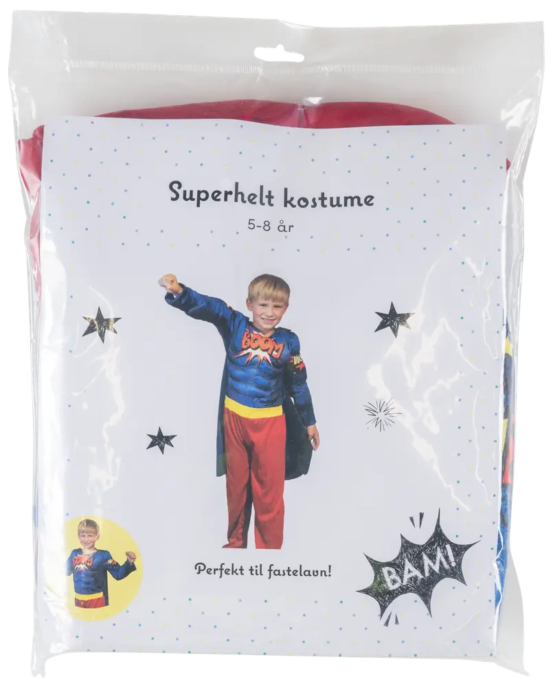 Udklædning super helt 5-8 år