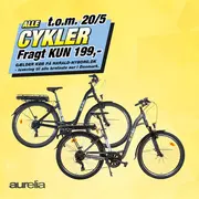 28" Elcykler fra Aurelia, kampagne på fragt til kun 199,-