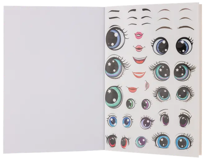 Målarbok med klistermärken 