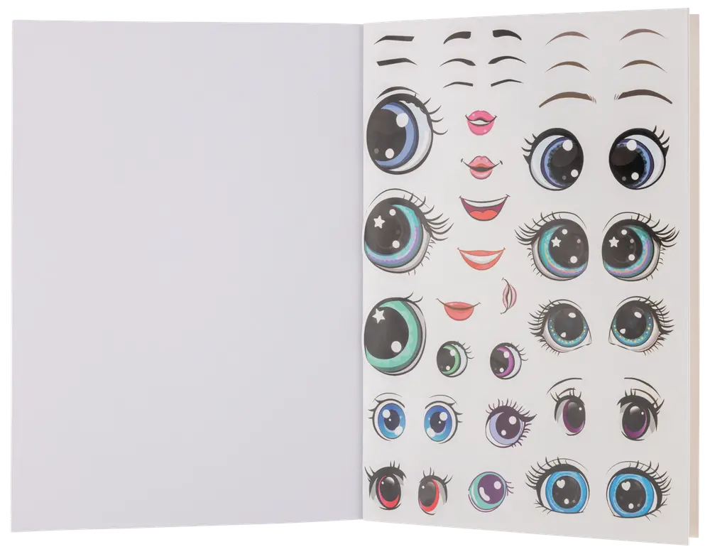 Målarbok med klistermärken