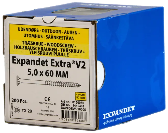 Spånskruv 5X60 mm Tx20 200 st