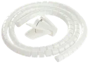 Kabelspiral Ø20 mm x 1,5 meter - hvid 