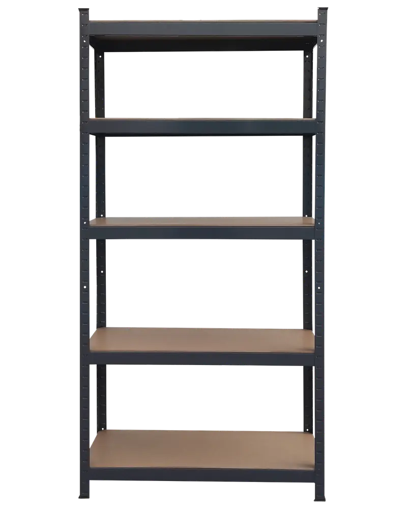 Stålhylla 180x90x45 cm - antracit