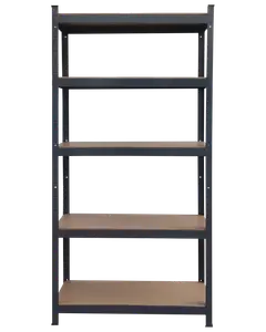 Stålhylla 180x90x45 cm - antracit