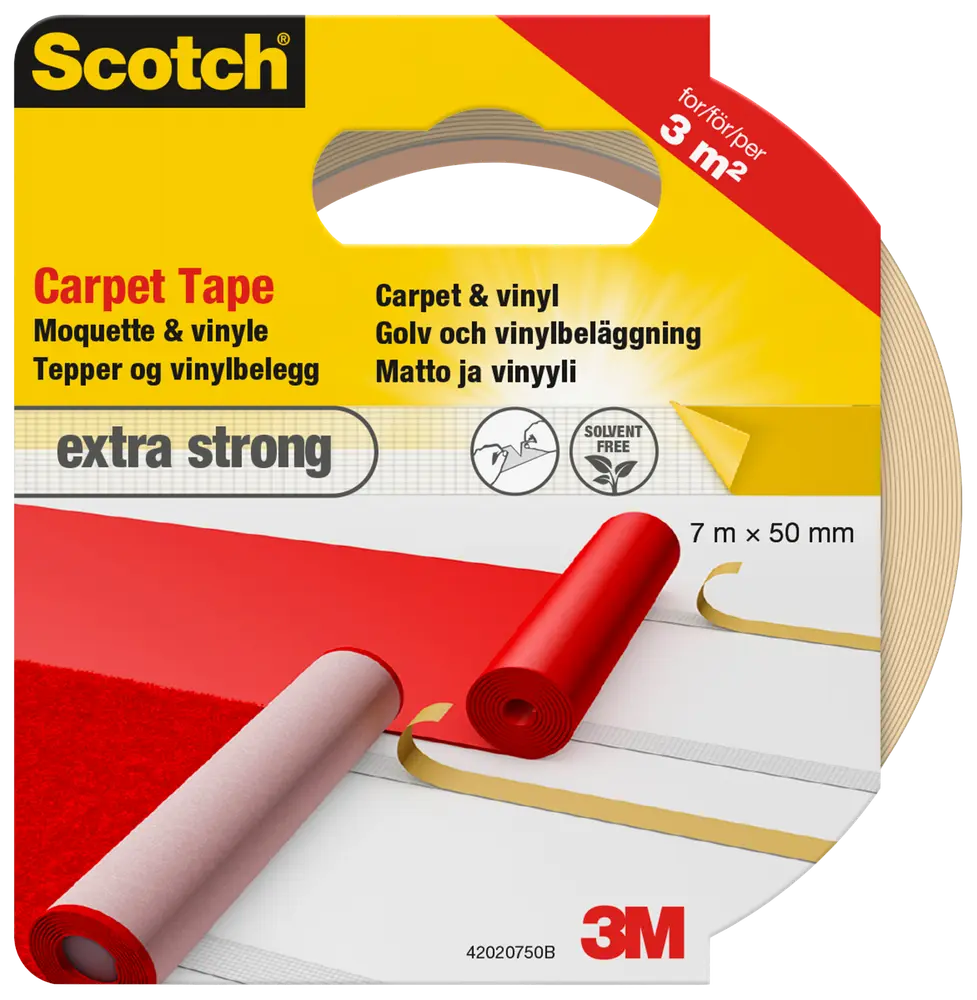 Scotch® Tæppetape Premium Ekstra Stærk 50 mm x 7 meter
