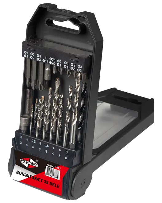 Mitsutomo Bor- og bitssæt 35 dele