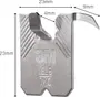 Metal vægophæng, 23mm x 23mm, med krog og tap. Kan bære op til 15LB (7KG). 3M mærke, tekstureret overflade, egnet til sikker montering af rammer eller genstande.