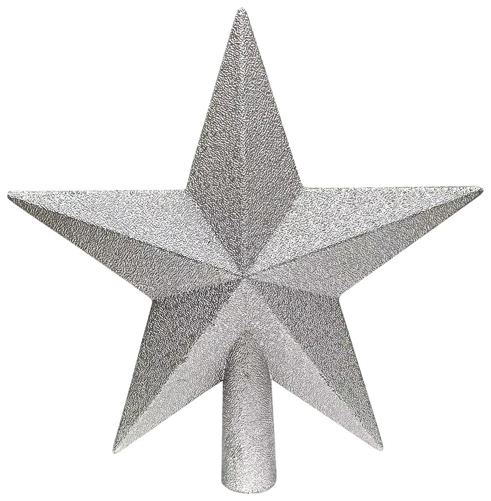 Toppstjärna silver - 20 cm 