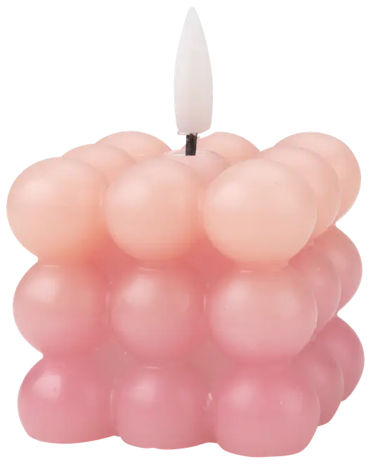 LED Bubbelljus 5,5 cm Rosa