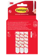 Command™ Aftagelige Klæbestrips 8 stk - Hvid L