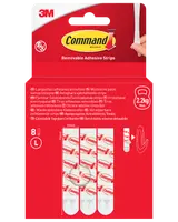 Command™ Avtagbara självhäftande strips, 8 st – vita L