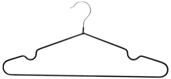 SJÖBO Bøjle i metal sort 8-pak