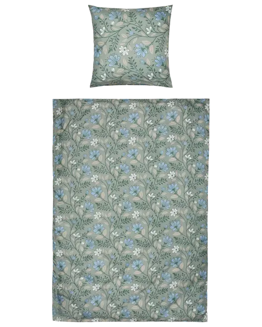 Bäddset 140 x 200 cm - Blommor