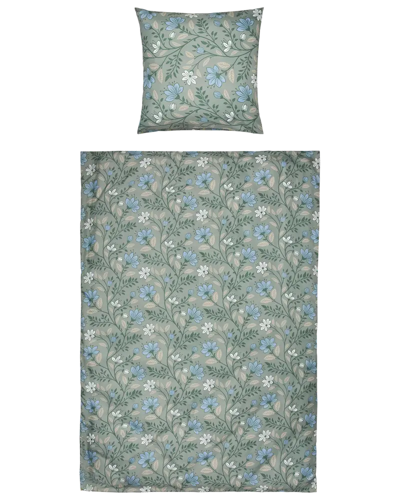 Sengesæt 140 x 200 cm - Blomster