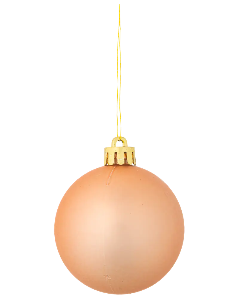  Julgranskulor Ø5 cm 10-pack - Roséguld