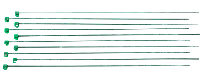 Hegnspæl 110 x 0,8 cm grøn 10-pak