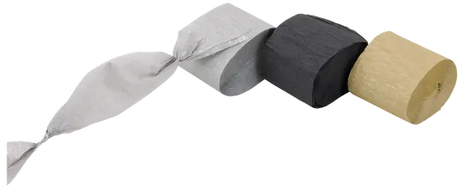 Crepepapper 3-pack - olika färger