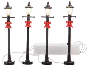 Gatulykta 2 st led jullandskap