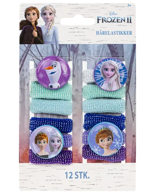 Hårelastikker Frozen 12 stk